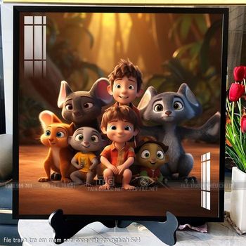 file tranh tre em mam non dong vat ngo nghinh 504