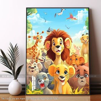 file tranh tre em mam non dong vat ngo nghinh 506