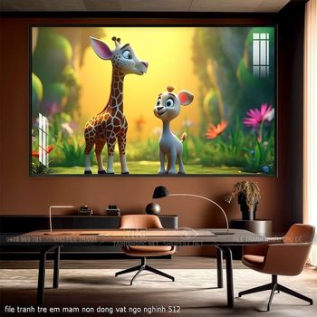 file tranh tre em mam non dong vat ngo nghinh 512