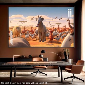 file tranh tre em mam non dong vat ngo nghinh 567