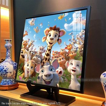 file tranh tre em mam non dong vat ngo nghinh 571