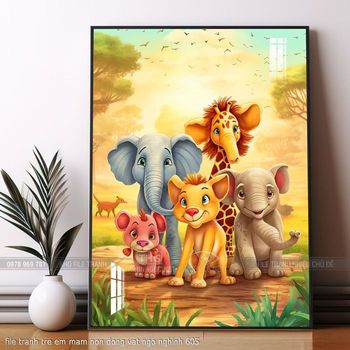 file tranh tre em mam non dong vat ngo nghinh 605