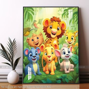 file tranh tre em mam non dong vat ngo nghinh 609