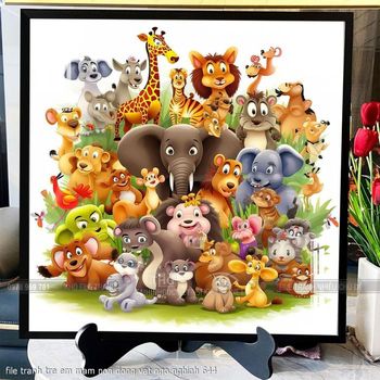 file tranh tre em mam non dong vat ngo nghinh 644