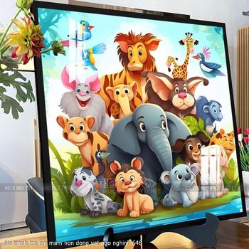 file tranh tre em mam non dong vat ngo nghinh 646