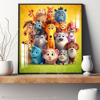 file tranh tre em mam non dong vat ngo nghinh 740