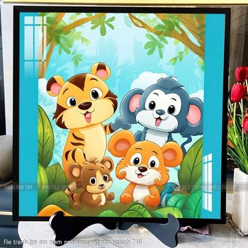file tranh tre em mam non dong vat ngo nghinh 748