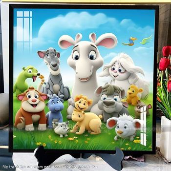 file tranh tre em mam non dong vat ngo nghinh 754