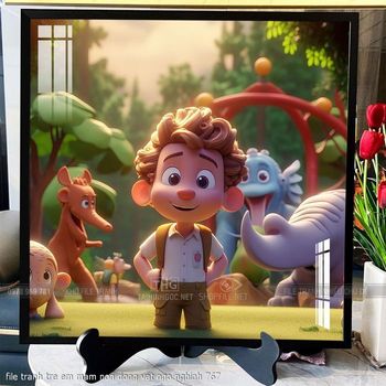 file tranh tre em mam non dong vat ngo nghinh 767