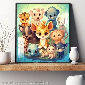 file tranh tre em mam non dong vat ngo nghinh 798