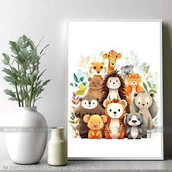 file tranh tre em mam non dong vat ngo nghinh 799