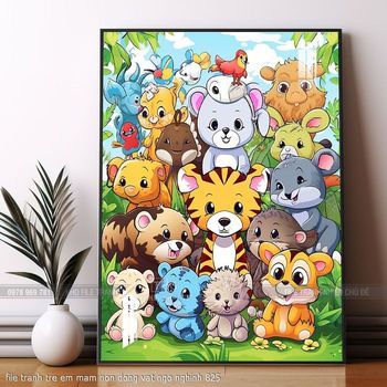 file tranh tre em mam non dong vat ngo nghinh 825