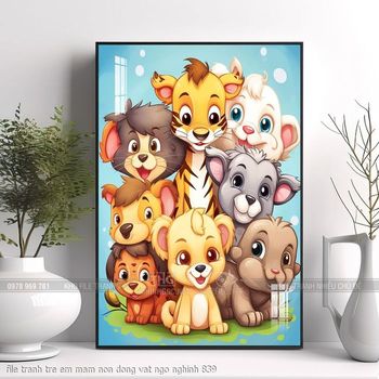 file tranh tre em mam non dong vat ngo nghinh 839
