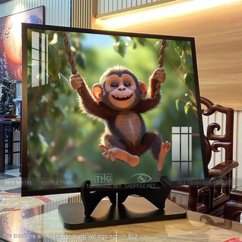 file tranh tre em mam non dong vat ngo nghinh 852