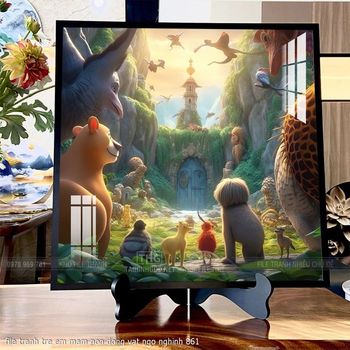 file tranh tre em mam non dong vat ngo nghinh 861