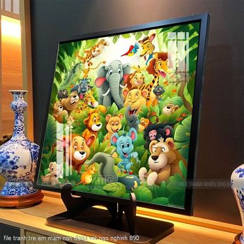 file tranh tre em mam non dong vat ngo nghinh 890