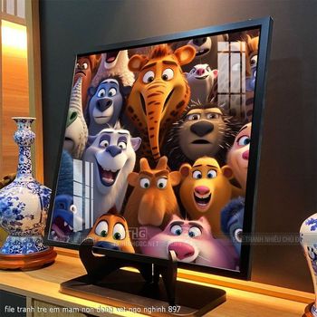 file tranh tre em mam non dong vat ngo nghinh 897