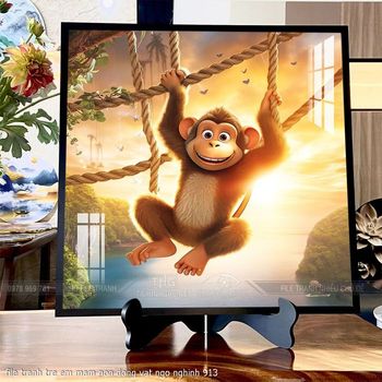 file tranh tre em mam non dong vat ngo nghinh 913