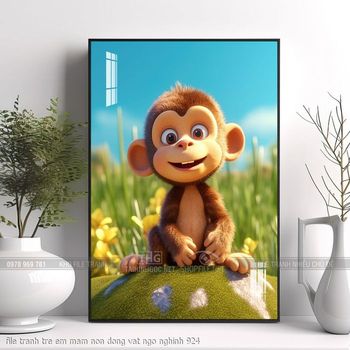 file tranh tre em mam non dong vat ngo nghinh 924