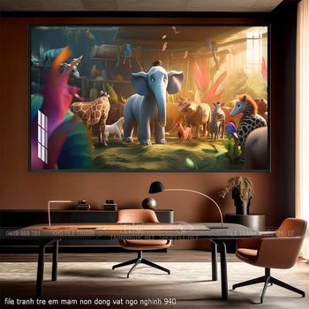 file tranh tre em mam non dong vat ngo nghinh 940