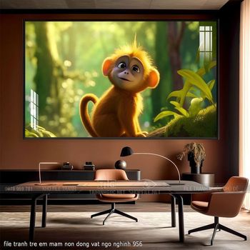 file tranh tre em mam non dong vat ngo nghinh 956