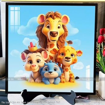 file tranh tre em mam non dong vat ngo nghinh 963