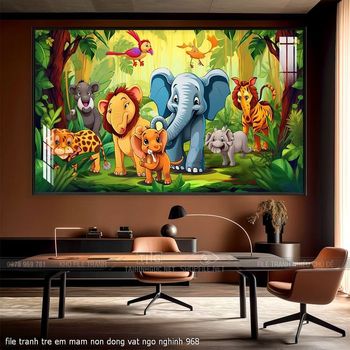 file tranh tre em mam non dong vat ngo nghinh 968