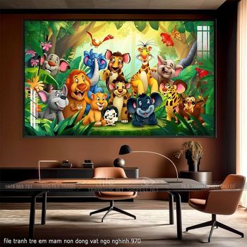 file tranh tre em mam non dong vat ngo nghinh 970