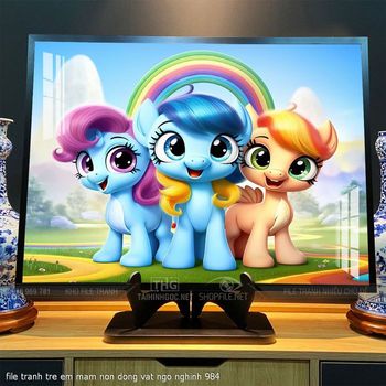 file tranh tre em mam non dong vat ngo nghinh 984