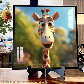 file tranh tre em mam non dong vat ngo nghinh 986