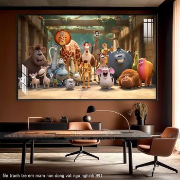 file tranh tre em mam non dong vat ngo nghinh 991