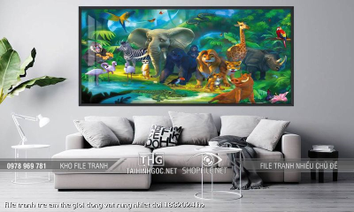 file tranh tre em the gioi dong vat rung nhiet doi 1832024 ho