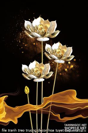 file tranh treo truong decor hoa tuyet dep nhat 2