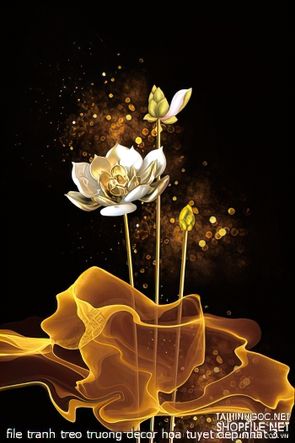 file tranh treo truong decor hoa tuyet dep nhat 3