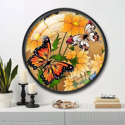 file tranh tron trang tri hoa 12052023