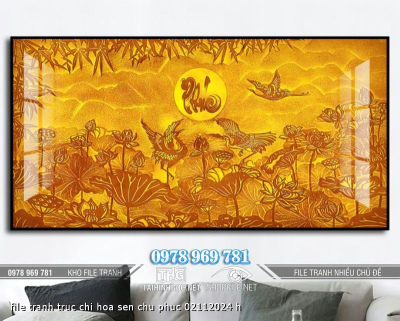 file tranh truc chi hoa sen chu phuc 02112024 h