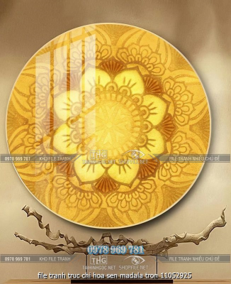 file tranh truc chi hoa sen madala tron 11052925