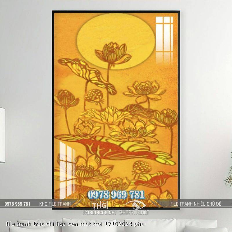 file tranh truc chi hoa sen mat troi 17102024 phu