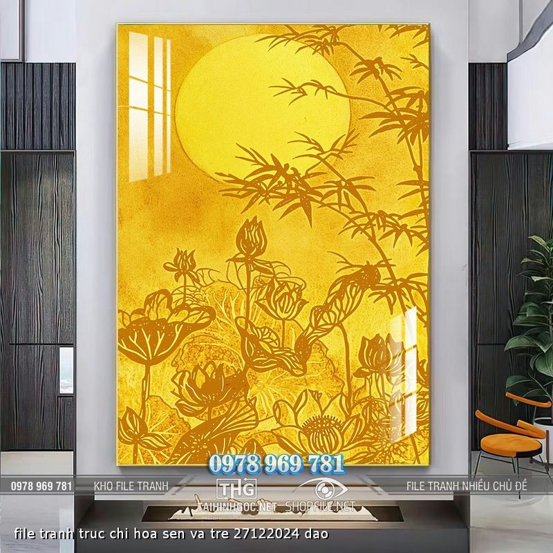 file tranh truc chi hoa sen va tre 27122024 dao