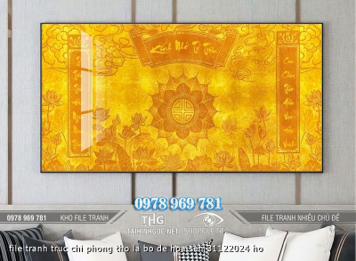 file tranh truc chi phong tho la bo de hoa sen 31122024 ho