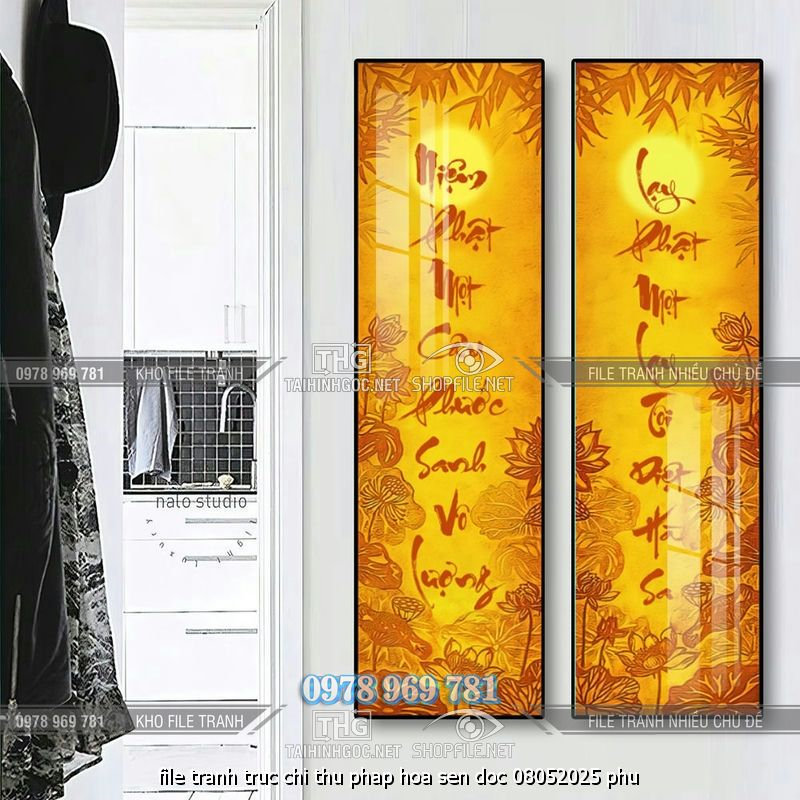 file tranh truc chi thu phap hoa sen doc 08052025 phu