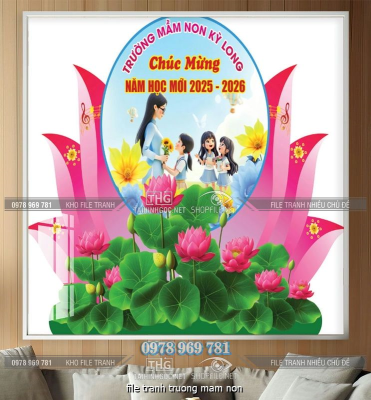 file tranh truong mam non
