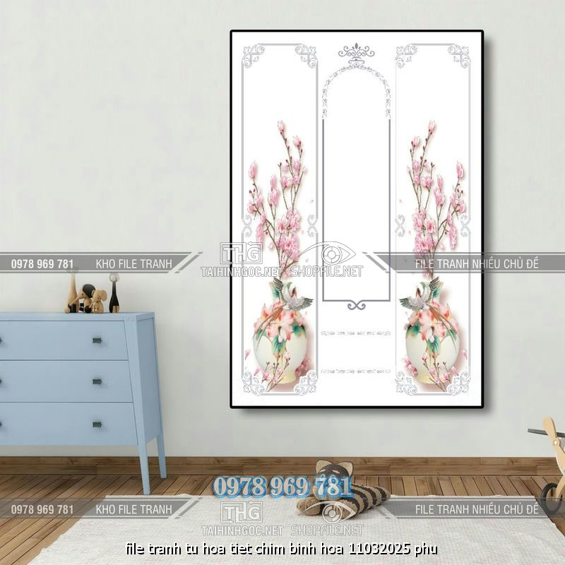 file tranh tu hoa tiet chim binh hoa 11032025 phu