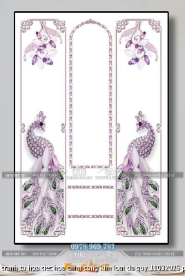 file tranh tu hoa tiet hoa chim cong kim loai da quy 11032025 phu