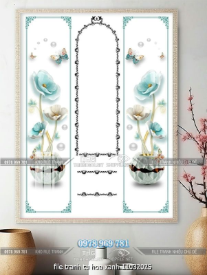 file tranh tu hoa xanh 11032025