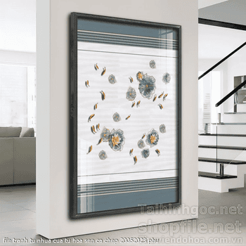 file tranh tu nhua cua tu hoa sen ca chep 20052023 phu