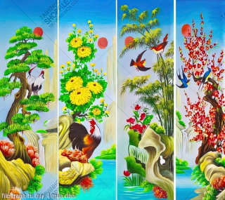 file tranh tu quy 4 mua dep