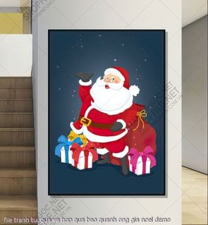 file tranh tui qua va hop qua bao quanh ong gia noel