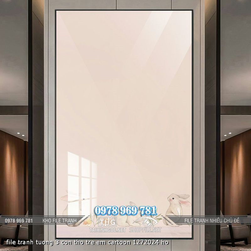 file tranh tuong 3 con tho tre em cartoon 1272024 ho