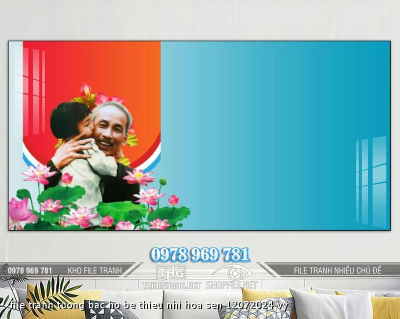 file tranh tuong bac ho be thieu nhi hoa sen 12072024 vy file tranh tuong bac ho be thieu nhi hoa sen 12072024 vy